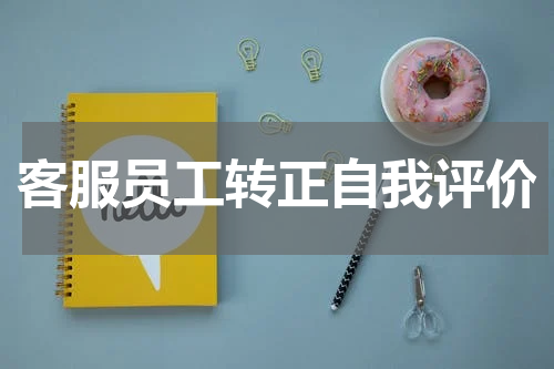 客服员工转正自我评价