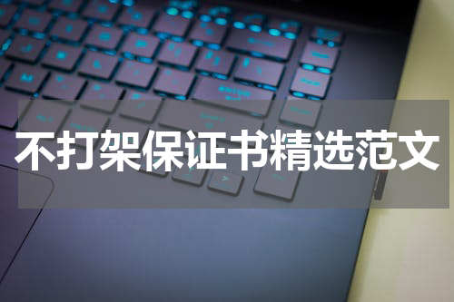 不打架保证书精选范文