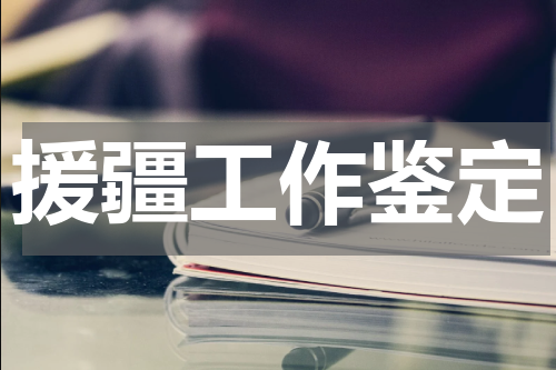 援疆工作鉴定