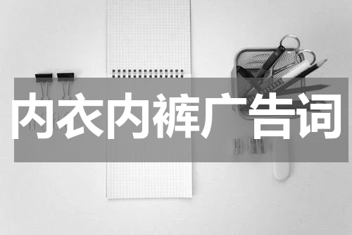 内衣内裤广告词