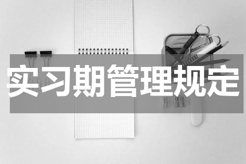 实习期管理规定