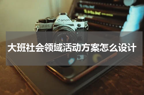 大班社会领域活动方案怎么设计
