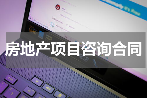 房地产项目咨询合同