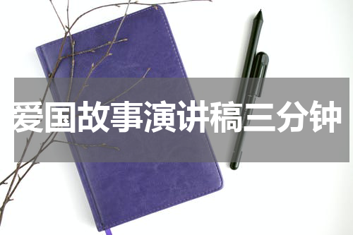 爱国故事演讲稿三分钟