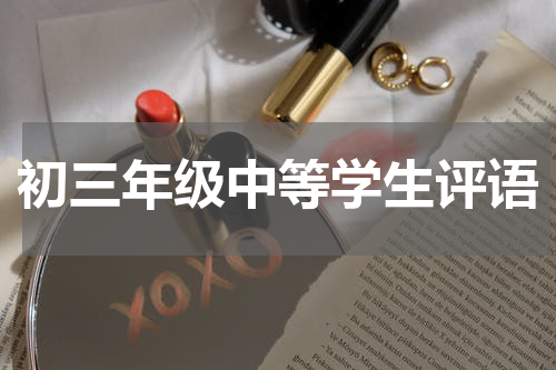 初三年级中等学生评语