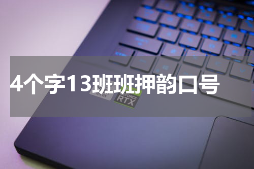4个字13班班押韵口号