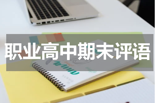 职业高中期末评语