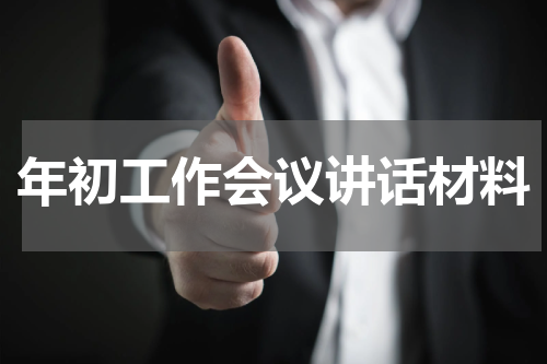 年初工作会议讲话材料
