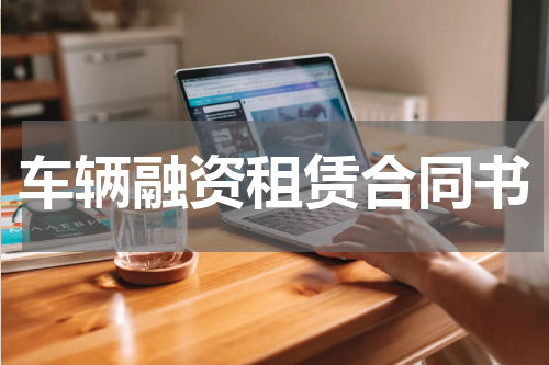 车辆融资租赁合同书