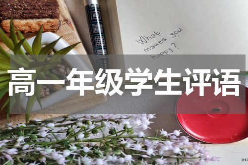 高一年级学生评语