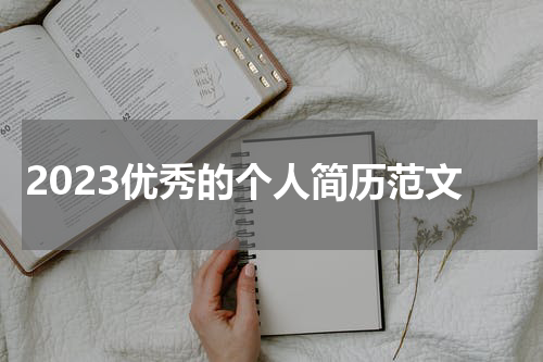 2023优秀的个人简历范文