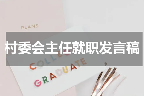村委会主任就职发言稿
