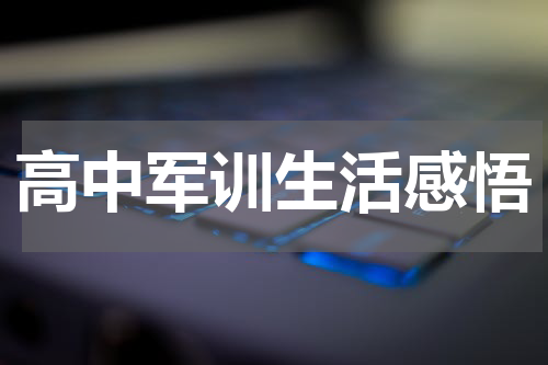 高中军训生活感悟