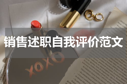 销售述职自我评价范文