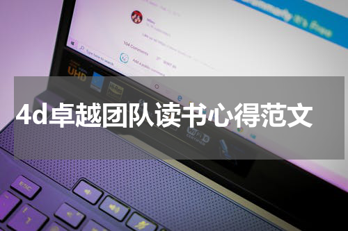 4d卓越团队读书心得范文