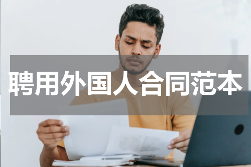 聘用外国人合同范本