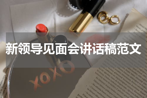 新领导见面会讲话稿范文