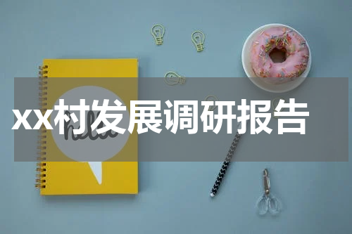 xx村发展调研报告