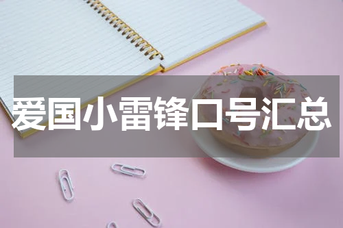 爱国小雷锋口号汇总