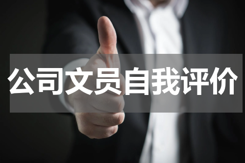公司文员自我评价