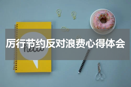 厉行节约反对浪费心得体会