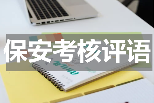 保安考核评语