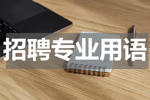 招聘专业用语