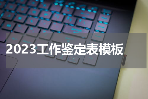 2023工作鉴定表模板