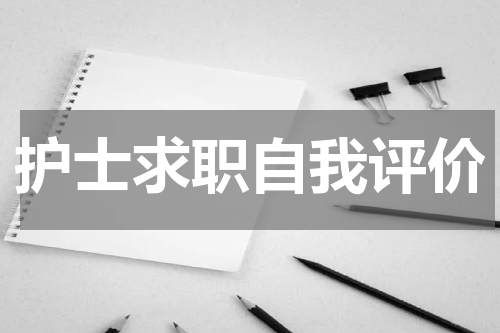护士求职自我评价