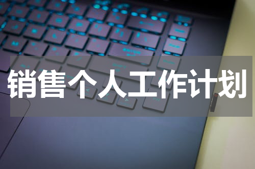 销售个人工作计划