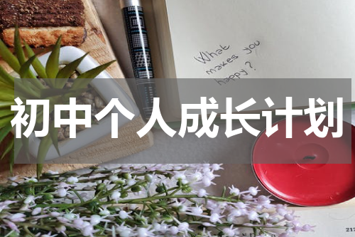 初中个人成长计划
