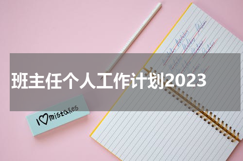 班主任个人工作计划2023