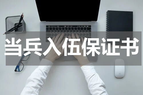 当兵入伍保证书