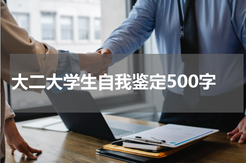 大二大学生自我鉴定500字
