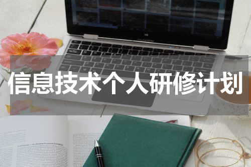 信息技术个人研修计划