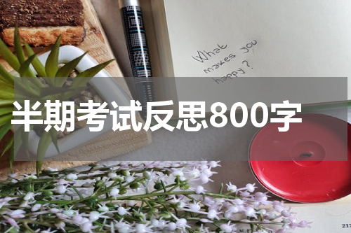 半期考试反思800字