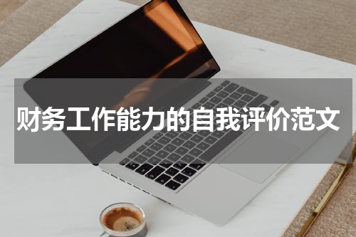 财务工作能力的自我评价范文