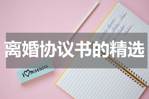 离婚协议书的精选