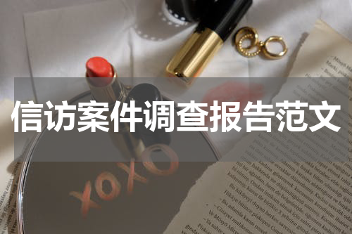 信访案件调查报告范文