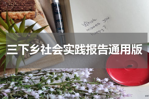 三下乡社会实践报告通用版