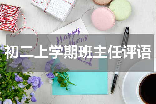 初二上学期班主任评语