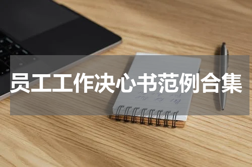 员工工作决心书范例合集