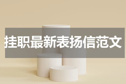 挂职最新表扬信范文