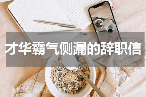 才华霸气侧漏的辞职信