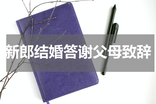 新郎结婚答谢父母致辞