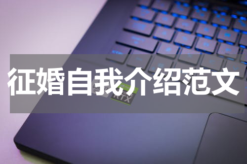 征婚自我介绍范文
