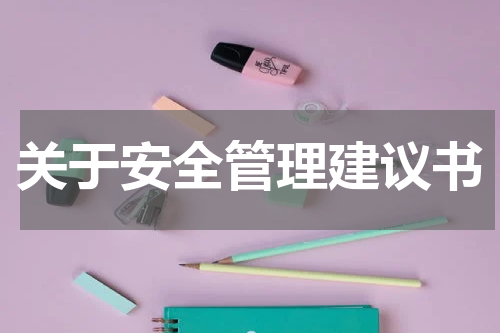 关于安全管理建议书