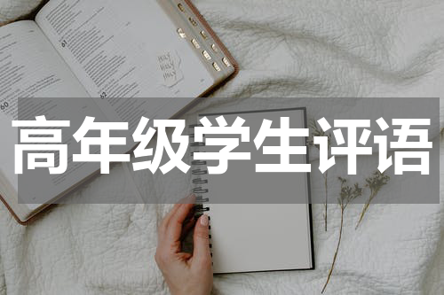 高年级学生评语