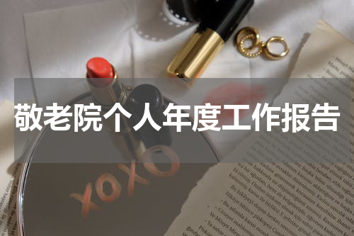 敬老院个人年度工作报告