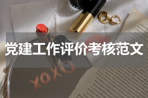 党建工作评价考核范文